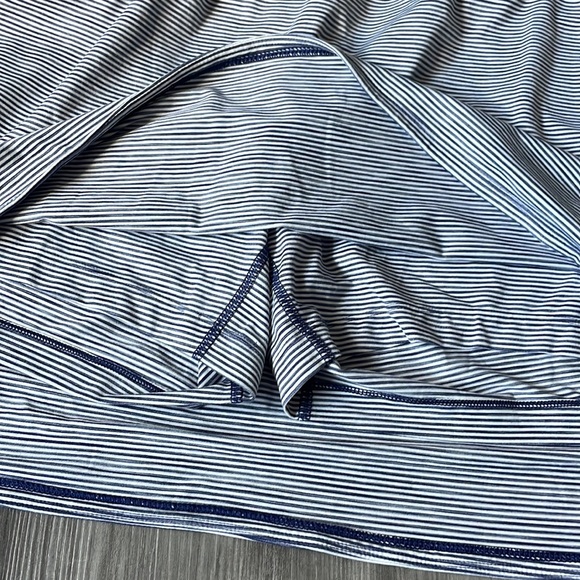 Duluth Trading 2X skirt skort womens plus walking casual blue white stripe green - Picture 6 of 13